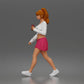 Diorama model making product photo 3: Walking figure: female athlete/young woman in casual clothing with a drink cup (a213)