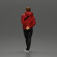 Diorama model making product photo 5: Walking figure: man in casual clothing with hands behind his back (a158)