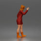 Diorama model-making product photo 4: Standing figure: Waving woman hailing a taxi in a long-sleeved dress & boots (a204)