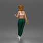 Diorama model making product photo 4: Standing figure: woman in an off-the-shoulder swimsuit (a198)