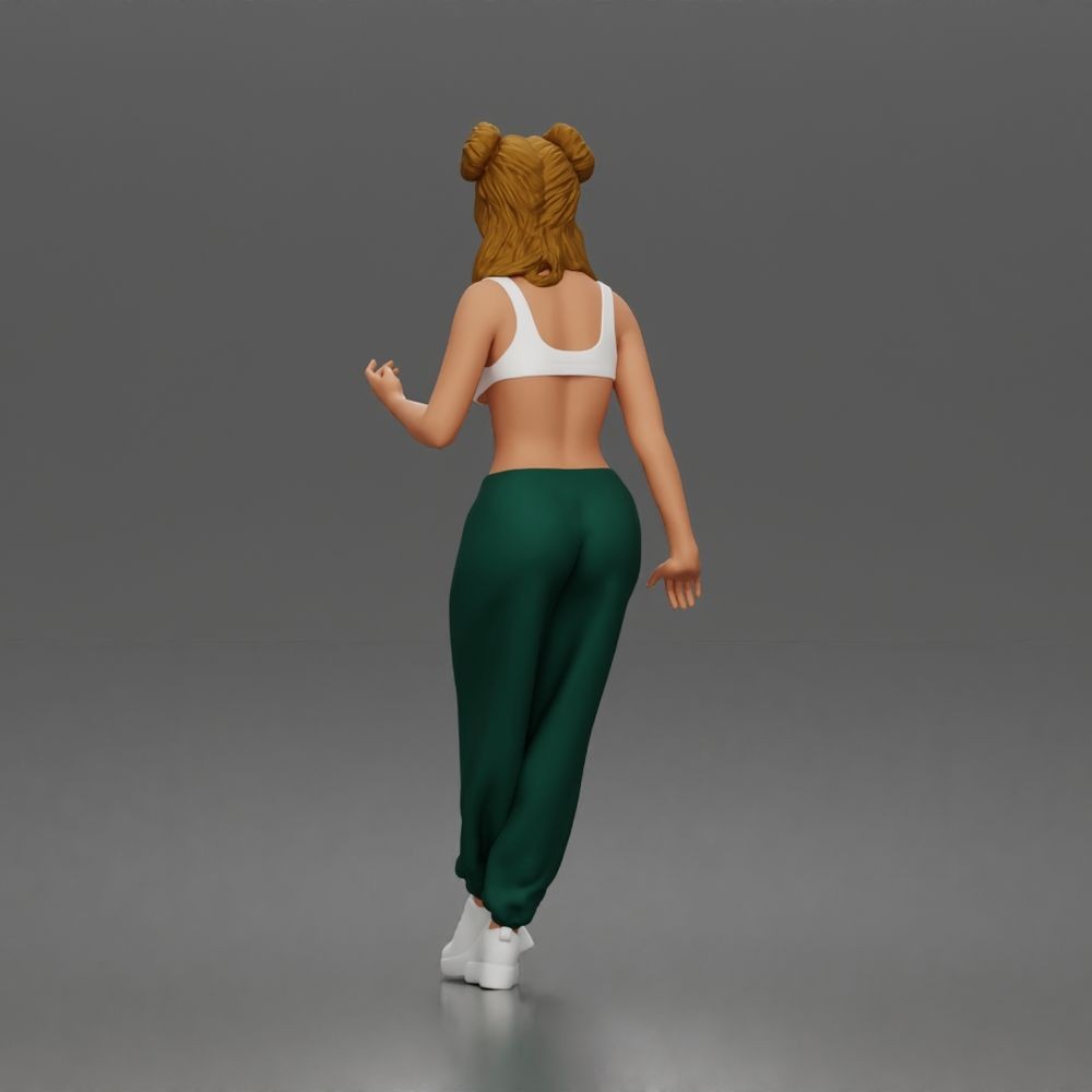Diorama model making product photo 4: Standing figure: woman in an off-the-shoulder swimsuit (a198)