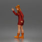 Diorama model-making product photo 5: Standing figure: Waving woman hailing a taxi, wearing a long-sleeved dress & boots (a204)