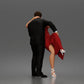 Diorama model-making product photo 5: Diorama figure: Kissing dancing couple in a backbend, man in a suit & woman in a long dress (a193)