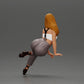 Diorama model-making product photo 6: seated female figure with sunglasses, sleeveless top & heeled sandals (a162)