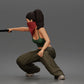 Diorama model making product photo 5: Diorama figure: Crouching masked woman with pistol, crop top & baggy trousers (a169)