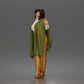 Diorama model-making product photo 5: Standing female figure with raised hand, flowing cape & platform shoes (a174)