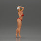 Diorama model-making product photo 6: Standing figure: woman in a bikini with cap and raised arm (a160)