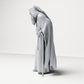 Diorama model-making product photo 6: Standing figure: Bearded wanderer with hooded cloak, robe & staff (a189)