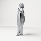 Diorama modelmaking product photo 6: Standing female figure with raised hand, flowing cape & platform shoes (a174)
