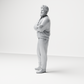 Diorama model making product photo 6: Standing figure: Bearded man with folded arms & cardigan (a208)