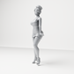 Diorama Modellbau Produktfoto 6: Stehende Figur: Frau im kurzen figurbetonten Kleid & High Heels (a177)