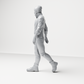 Diorama model-making product photo 6: Walking figure: Bearded man with cap, jacket & boots (a188)