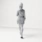 Diorama model-making product photo 6: Walking figure: female athlete/young woman with drink cup in casual clothing (a213)