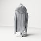 Diorama model-making product photo 6: Walking figure: warrior in heavy armor with a floor-length fur cloak (a207)