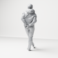 Diorama model-making product photo 8: Walking figure: man in casual clothing with hands behind his back (a158)