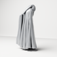 Diorama model making product photo 8: Standing figure: Bearded wanderer with hooded cloak, robe & staff (a189)