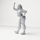 Diorama model making product photo 9: Standing figure: woman with raised arm and hand on hip (a157)