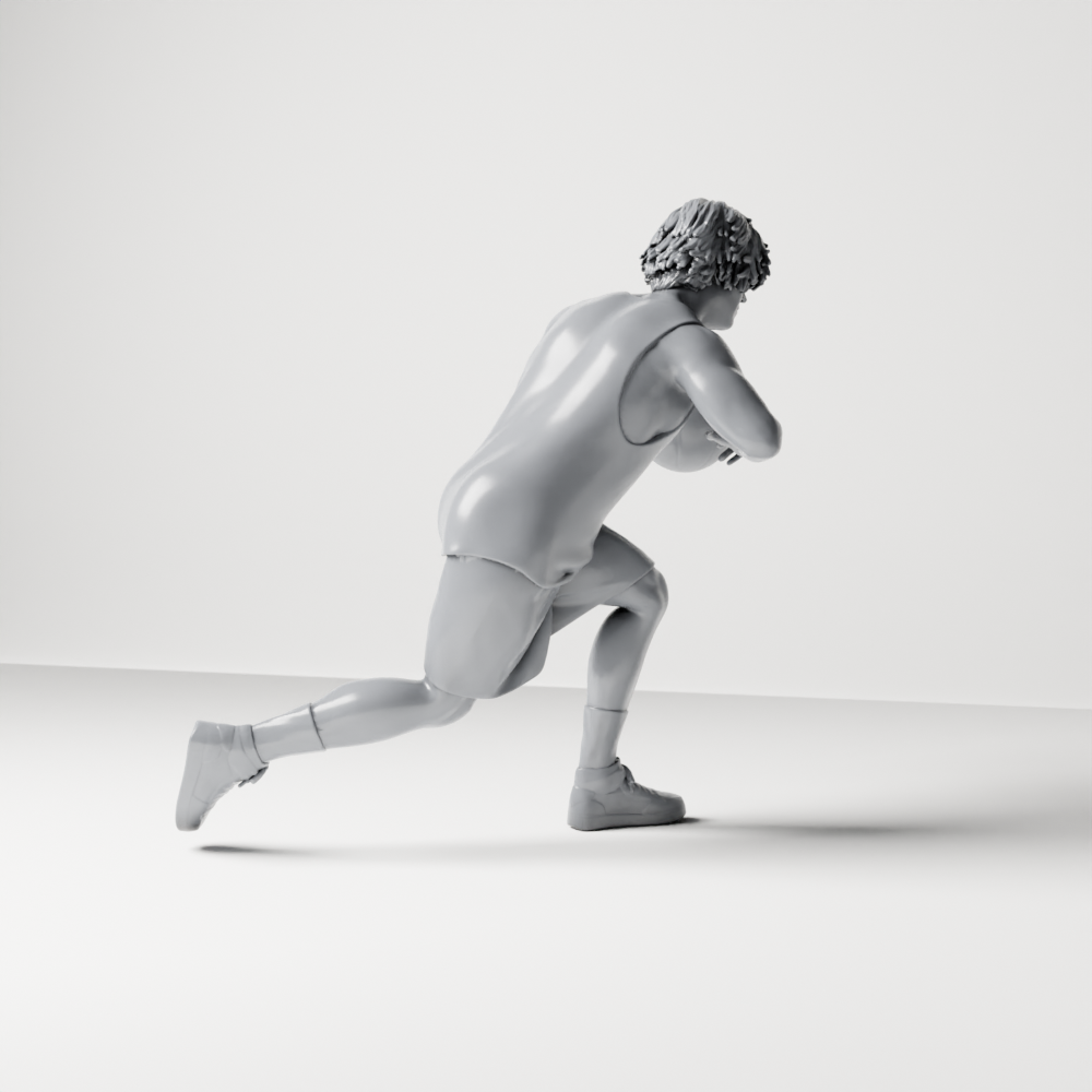 Diorama model-making product photo 9: Diorama figure: basketball player running forward with ball & sportswear (a166)