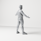 Diorama modelmaking product photo 8: Standing figure: presenting man with turtleneck sweater and open arms (a190)