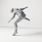 Diorama model-making product photo 8: Diorama figure: Crouching man in a hoodie (a201)