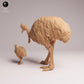 Product photo Tabletop 28mm Lord of the Print (LotP) 1: Wildlife animal figure: Southern Cassowary with chick (26_05_09)