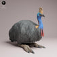 Product photo Tabletop 28mm Lord of the Print (LotP) 3: Jungle animal figure: Southern cassowary - lying down (26_05_08)