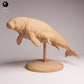 Product photo Tabletop 28mm Lord of the Print (LotP) 2: Marine mammal animal figure: Steller's sea cow - with calf (26_04_06)
