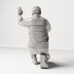 Kneeling figure: car washer with sponge (Ref. No. 483) - full studio view 3