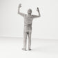 Stehende Figur: Mann mit erhobenen Armen (Ref. Nr. 497) - vollständige Studioansicht 4