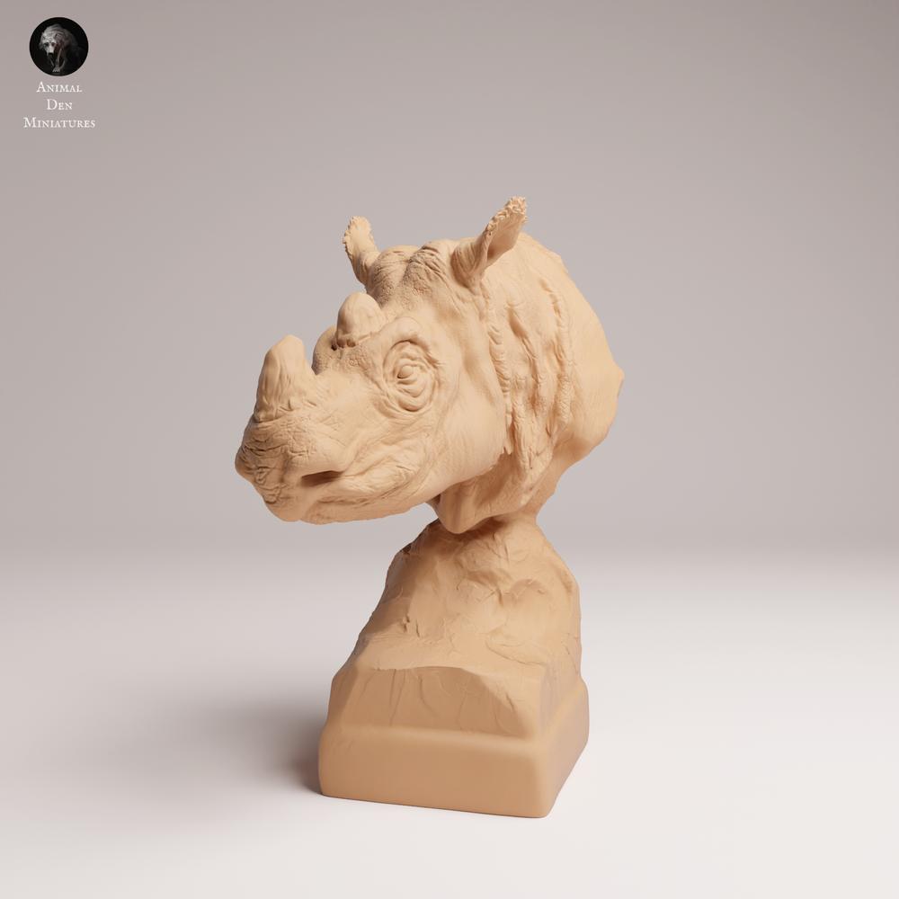 Product photo 0: Wildlife animal figure: Sumatran rhinoceros male - Bust (25_03_10)