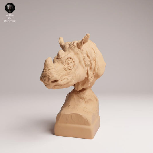Product photo 0: Wildlife animal figure: Sumatran rhinoceros male - Bust (25_03_10)