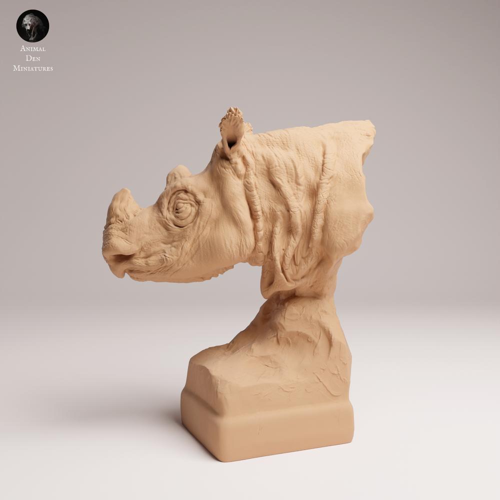 Product photo 2: Wild animal figure: Sumatran rhinoceros male - Bust (25_03_10)