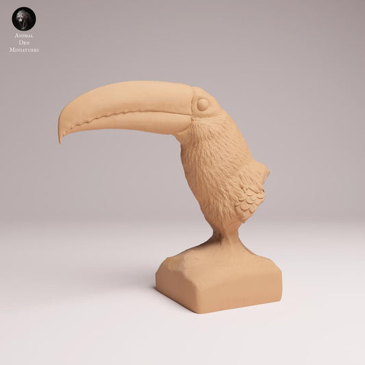 Product photo Tabletop 28mm Lord of the Print (LotP) 0: Bird Animal Figure: Toko Toucan - Bust