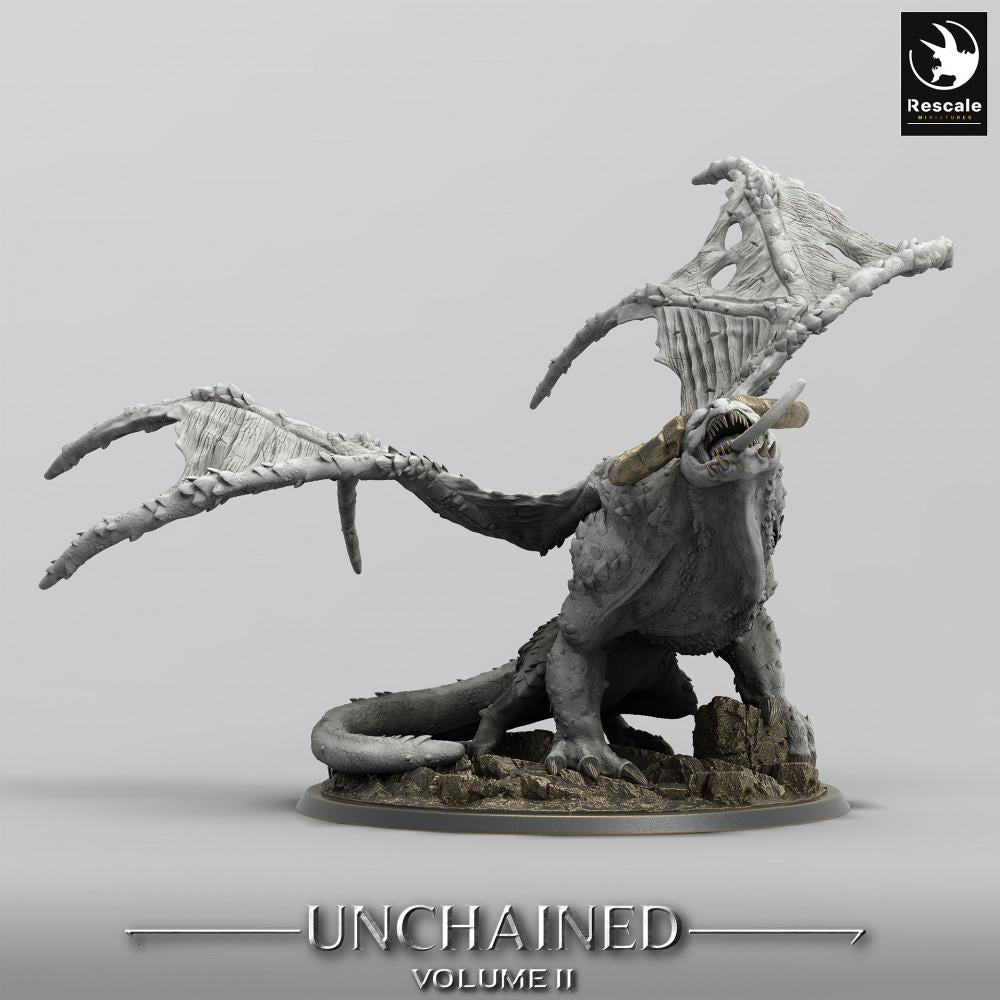 Product photo Tabletop 28mm Lord of the Print (LotP) 0: Tabletop miniature: Urdrache / Wyvern - titanic boss monster, dragon model (24_05_H1)