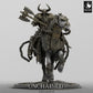 Product photo Tabletop 28mm Lord of the Print (LotP) 0: Tabletop miniature: Dark Knight on Warhorse, Double-Axe Cavalry, Cursed Paladin, Death Knight (24_05_U)