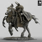 Product photo Tabletop 28mm Lord of the Print (LotP) 0: Tabletop miniature: Dark Knight on Warhorse, Double Axe Cavalry, Cursed Paladin, Death Knight (24_05_U)