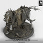 Product photo Tabletop 28mm Lord of the Print (LotP) 0: Tabletop miniature: Unleashed Hellsteed - Demonic Warhorse, armored battle steed, cursed cavalry mount (Nightmare Warhorse) (24_05_S)
