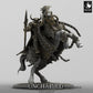 Product photo Tabletop 28mm Lord of the Print (LotP) 0: Tabletop miniature: Dark Knight on rearing warhorse - Death Knight, lance rider, cavalry commander (24_05_P)