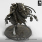 Product photo Tabletop 28mm Lord of the Print (LotP) 0: Tabletop miniature: Dark Knight on rearing warhorse - Death Knight, Lancer, Cavalry Commander (24_05_P)
