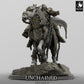 Product photo Tabletop 28mm Lord of the Print (LotP) 0: Tabletop miniature: Dark Paladin on Horse, Death Knight, Chaos Cavalryman, Rider Leader (24_05_O)