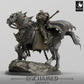 Product photo Tabletop 28mm Lord of the Print (LotP) 0: Tabletop miniature: Dark Paladin on Horse, Death Knight, Chaos Cavalryman, Rider Leader (24_05_O)