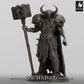 Product photo Tabletop 28mm Lord of the Print (LotP) 0: Tabletop miniature: Dark Knight / Chaos Warrior, Warlord with Two-Handed Hammer, Champion Leader (24_05_F6)