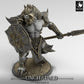 Product photo Tabletop 28mm Lord of the Print (LotP) 0: Fantasy Figure: Minotaur Guardian, Spear Carrier with Round Shield, Beast Warrior - Minotaur Guard (24_05_G2)