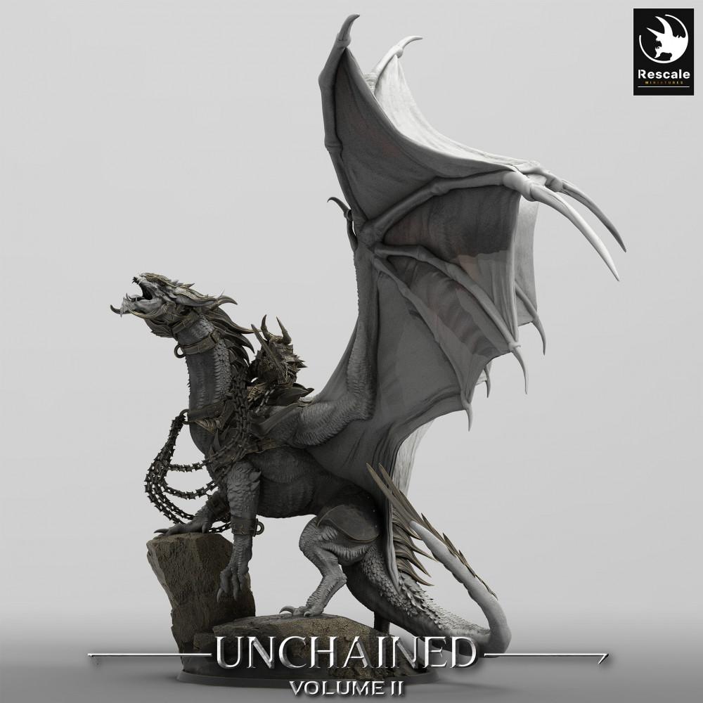 Produktfoto Tabletop 28mm Lord of the Print (LotP) 0: Tabletop Miniatur: Kriegdrache mit Drachenreiter, Wyrm Großmonster, War Dragon (24_05_J1)