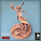 Produktfoto Tabletop 28mm Lord of the Print (LotP) 0: Fantasy Tabletop Miniatur: Dämonenfürstin, Schattenzauberin, geflügelte Naga - Immortalis Queen (24_02_H1)