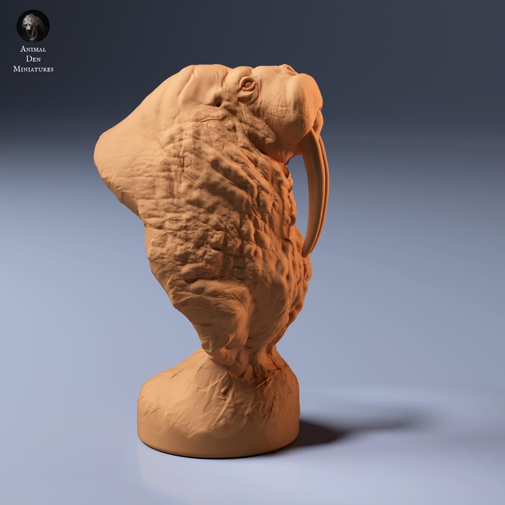 Product photo of animal figure Animal Den Miniatures 5: Sea creature animal figure: Walrus bust (26_09_02)