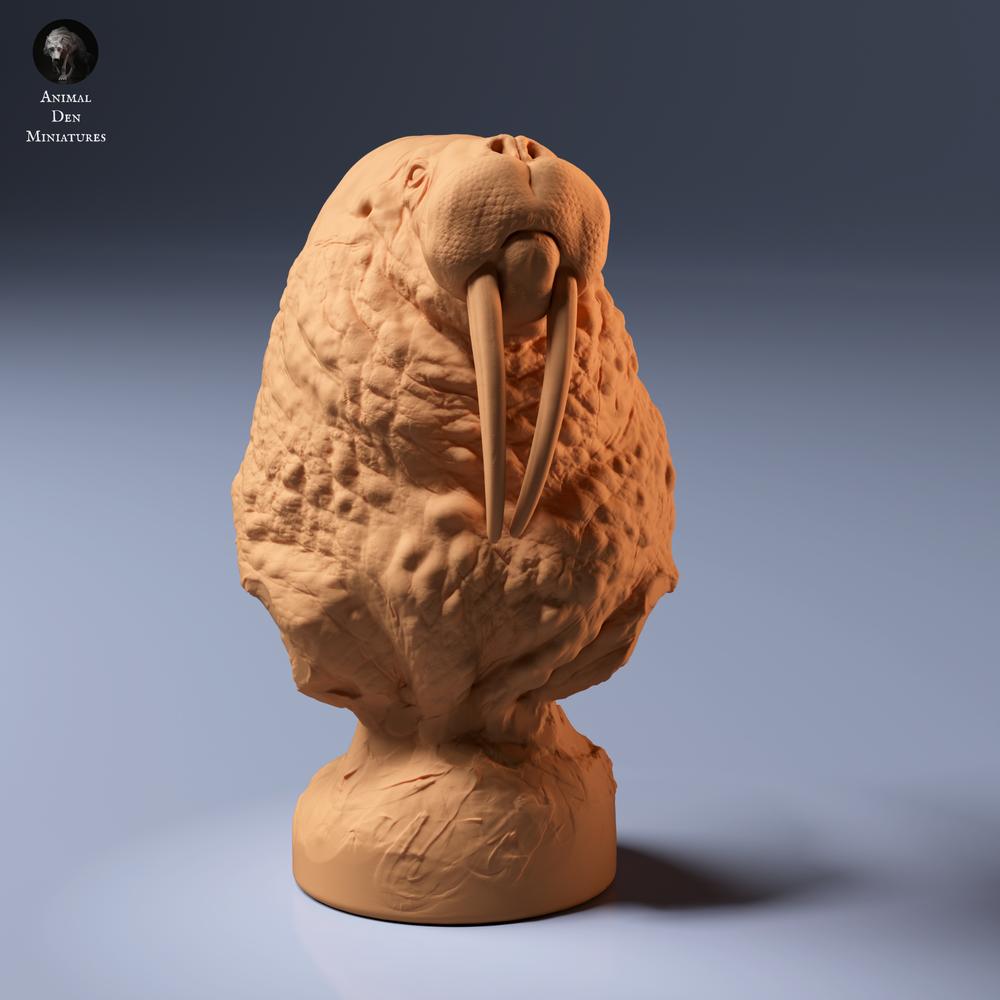 Product photo of animal figure Animal Den Miniatures 6: Sea animal figure: Walrus bust (26_09_02)