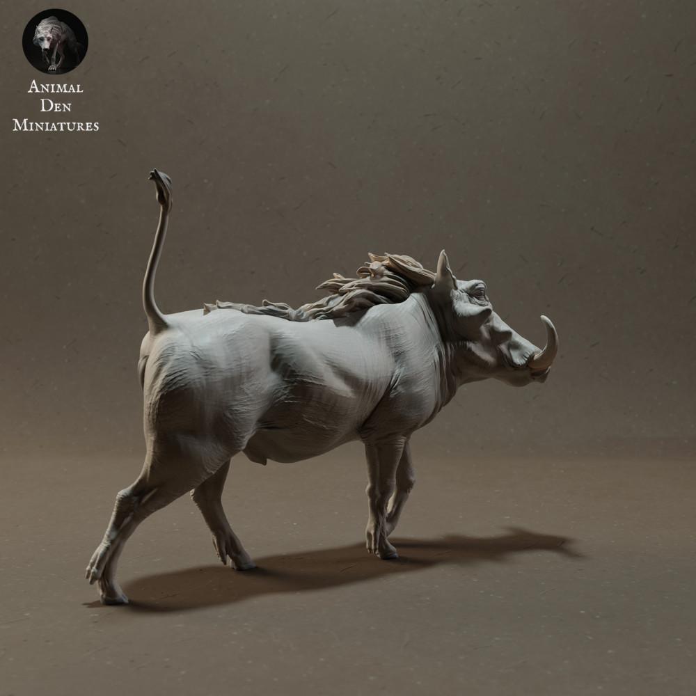 Product photo animal figure Animal Den Miniatures 1: Wild animal figure: Warthog (23_03_09)
