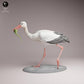 Product photo Tabletop 28mm Lord of the Print (LotP) 3: Bird animal figure: White Stork - feeding (26_07_05)
