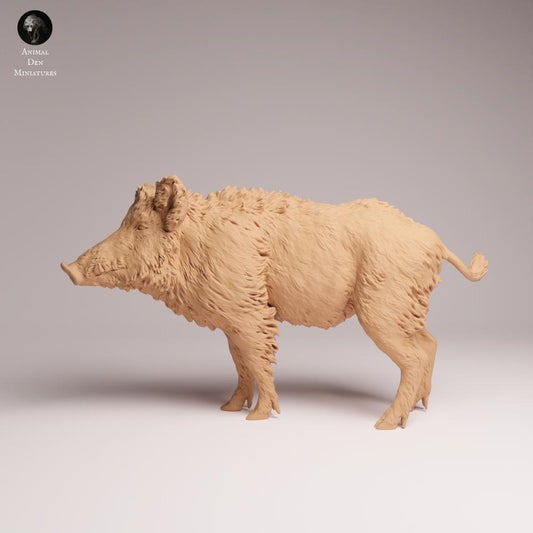 Product photo Tabletop 28mm Lord of the Print (LotP) 0: Wildlife animal figure: Wild Boar (26_07_08)